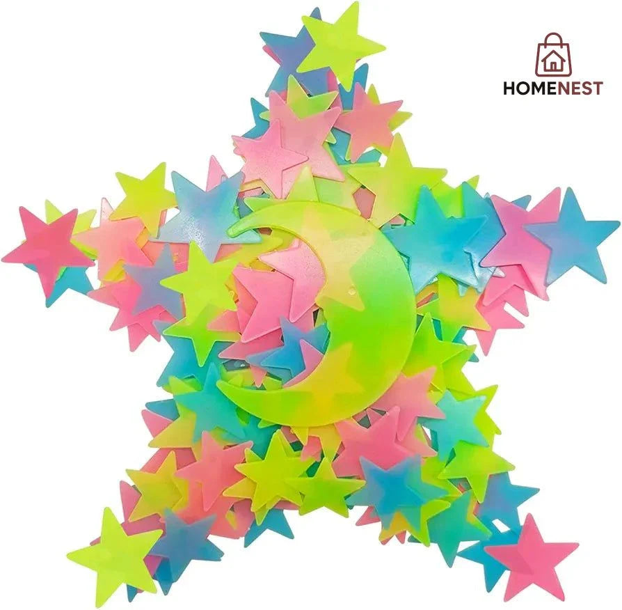 Star Luminious Wall Stickers Glow in the Dark