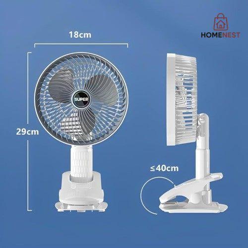 2 in 1 Reachargeable and Portable Table and Hand Fan