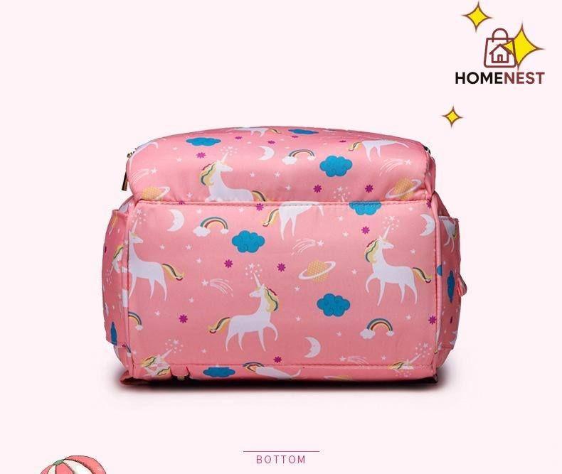 Unicorn Printed Diaper Backpack