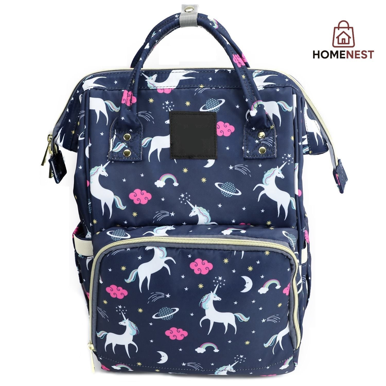 Unicorn Printed Diaper Backpack