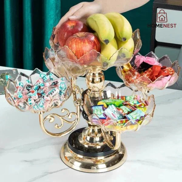 Rotating Dry Fruit Plate Rack