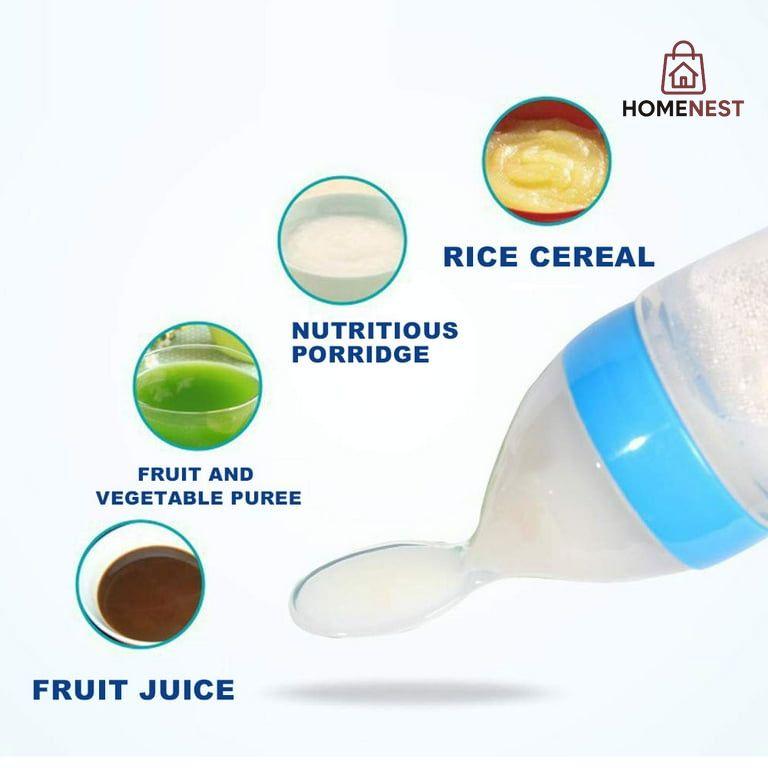 Baby Feeder with Attached Spoon