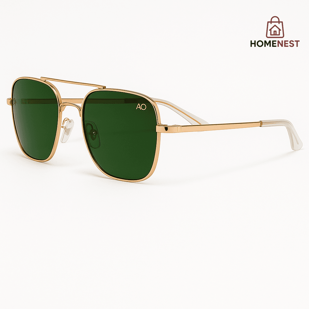 Gold Frame Aviator Sunglasses