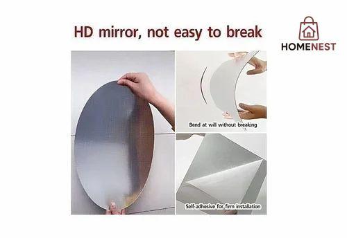 Oval Shape Mirror Wall Sticker