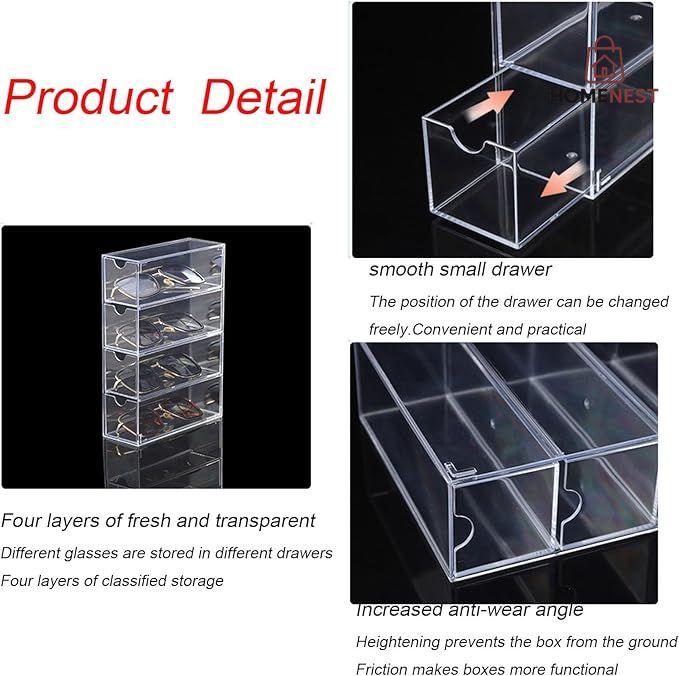 4Layer Acrylic Sunglasses Storage Box