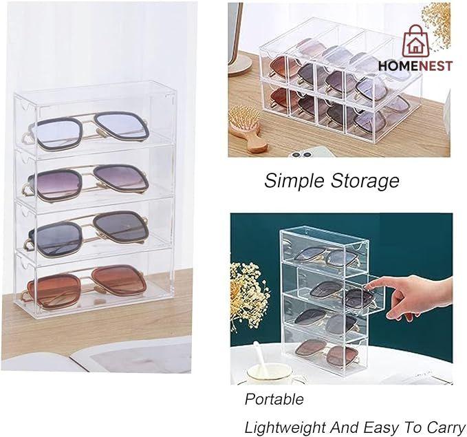 4Layer Acrylic Sunglasses Storage Box
