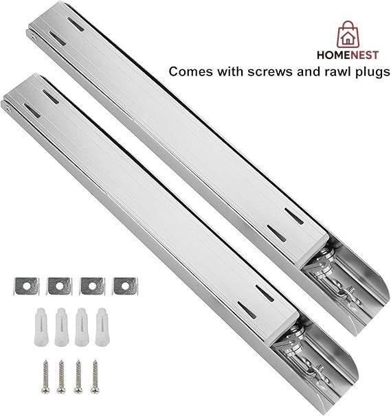 Wall Mount Adjustable Clothes Hanger Rack