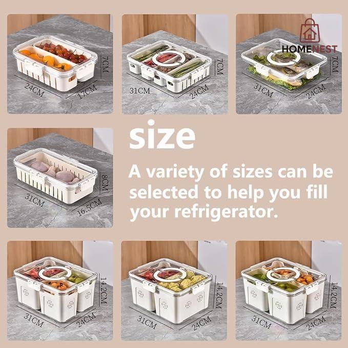 Acrylic 4 Grid Storage Box