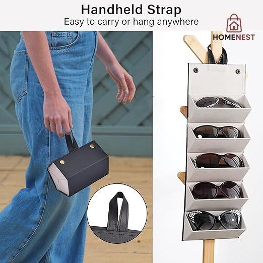 Leather 🕶Sun Glasses Organizer