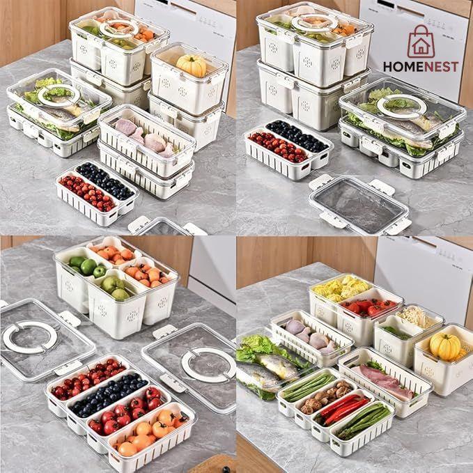 Acrylic 4 Grid Storage Box
