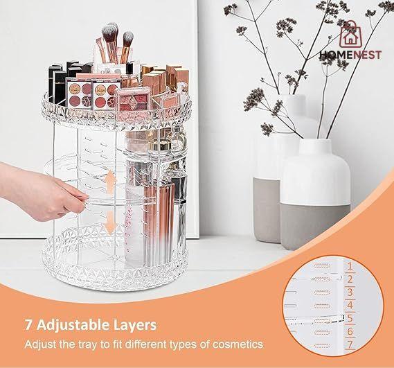 Rotatable Cosmetic Storage Rack