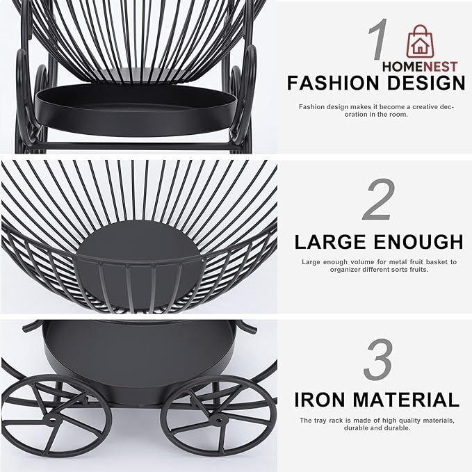 2 Tier Decorative Fruit Basket