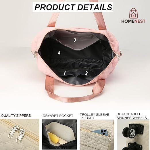 Expandable Travel Bag with Wheels