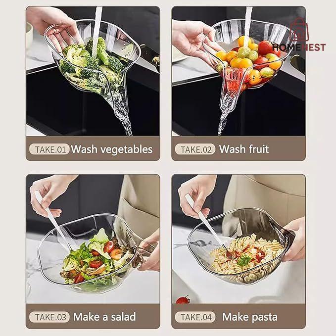 Multipurpose Crystal Unbreakable Drainage Kitchen Basket