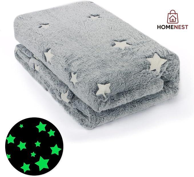 Outer Space Glow In The Dark Blanket