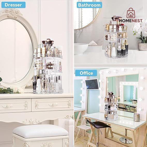 Rotatable Cosmetic Storage Rack