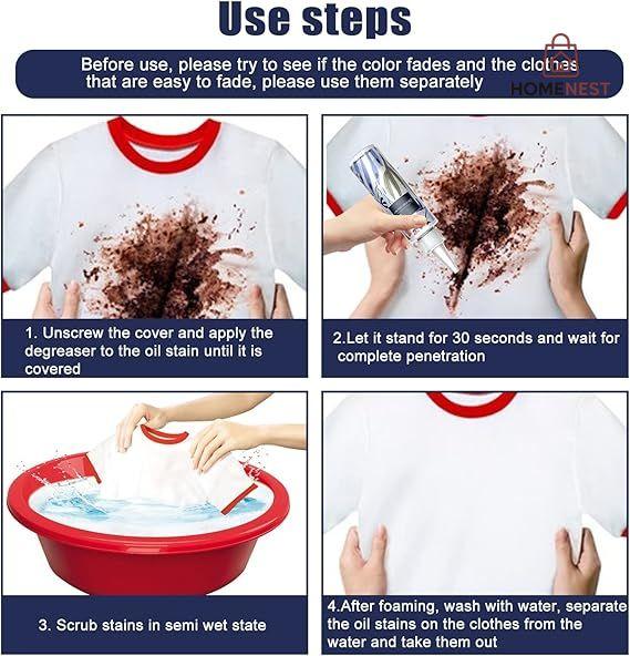 Oil Stain Remover For Clothes.