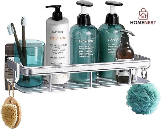 Rectangular stainless steel shelf