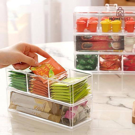 Double Layer Clear Acrylic Boxes K Cup Storage Boxes