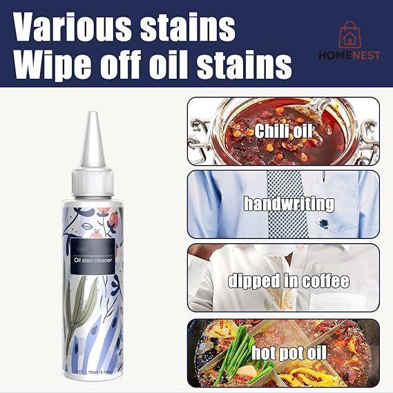 Oil Stain Remover For Clothes.