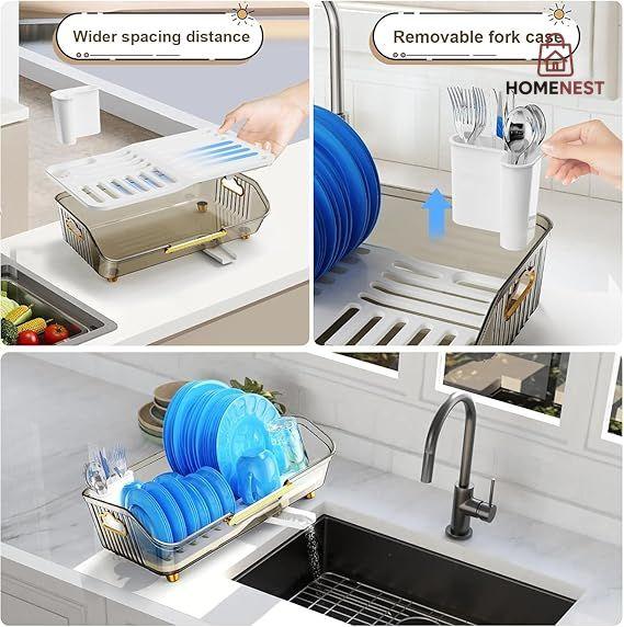 Acrylic Luxury Dish Drain Rack