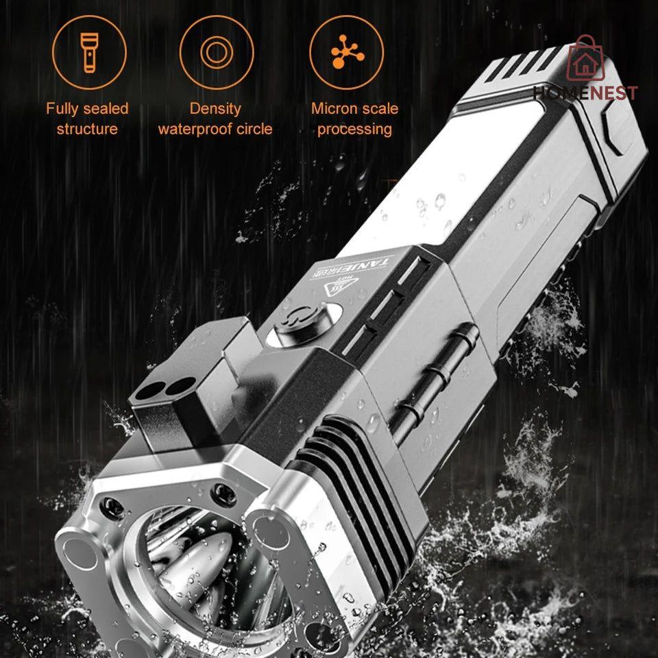 Multifunctional Hammer Torch with cutter and power bank