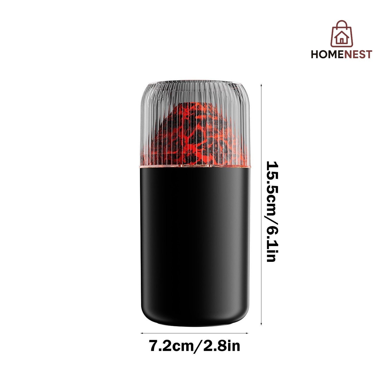 USB Portable Super Quiet Volcano Humidifier Diffuser 350ml