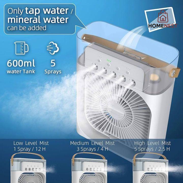 Portable Air Conditioner Water Mist Cooler Fan