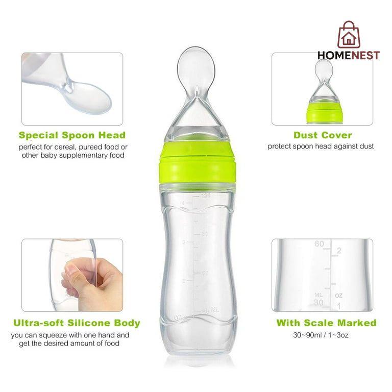Baby Feeder with Attached Spoon