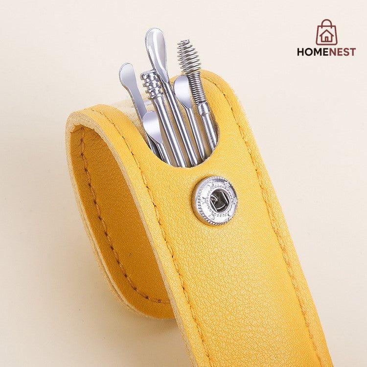 6 Pcs Ear Wax Cleaning Tool Pouch