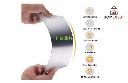 Oval Shape Mirror Wall Sticker