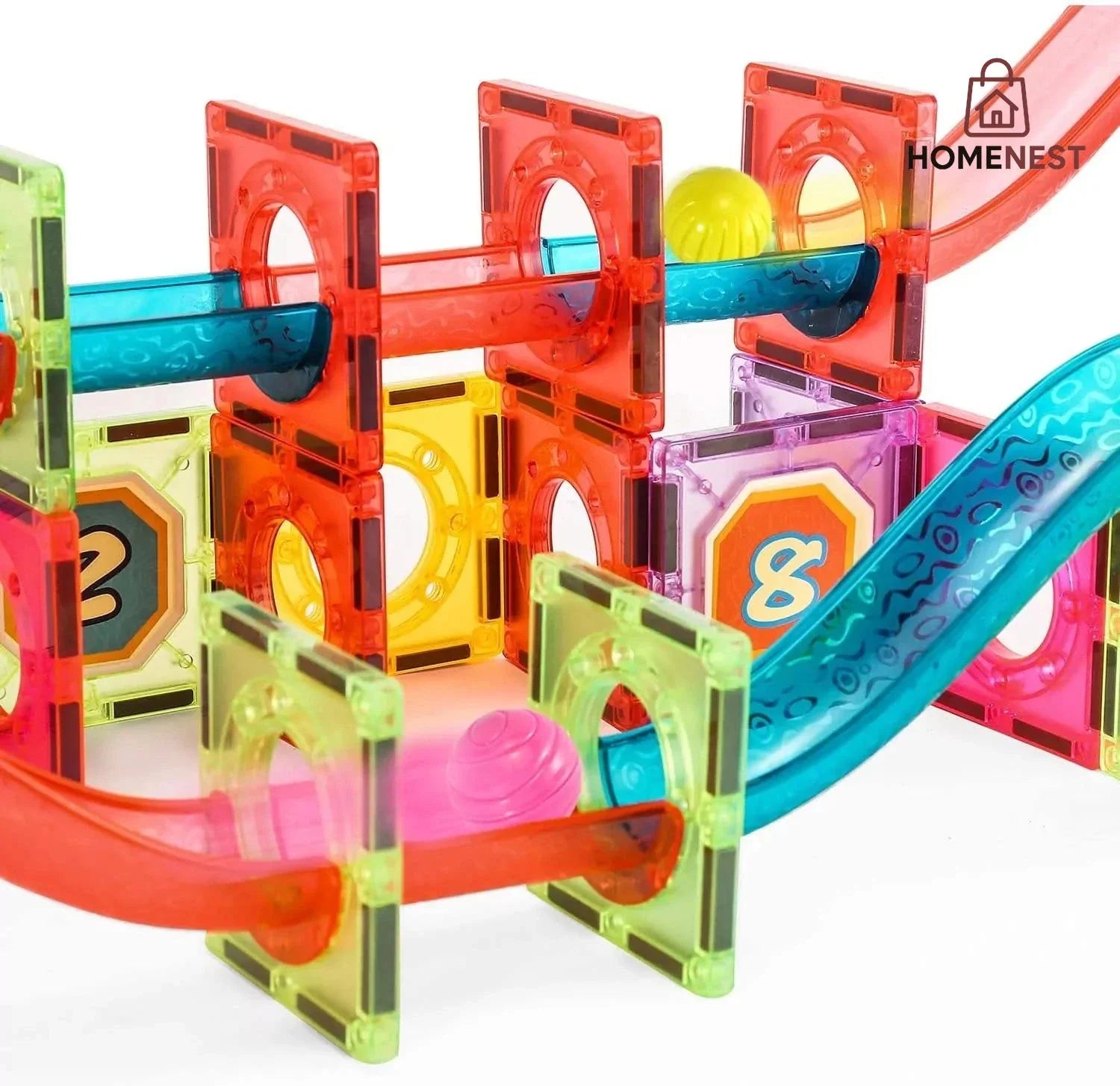 DIY Creative Magnetic Building Blocks – 72 Pieces