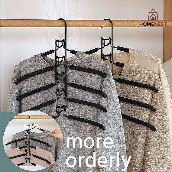 5 in 1 Non-Slip Metal Sweater Hanger