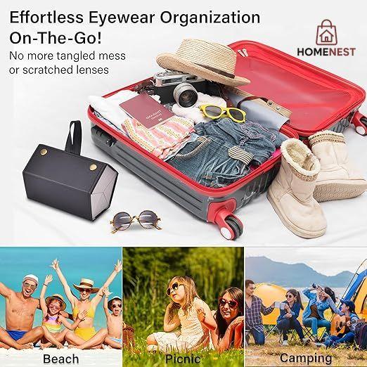 Leather 🕶Sun Glasses Organizer