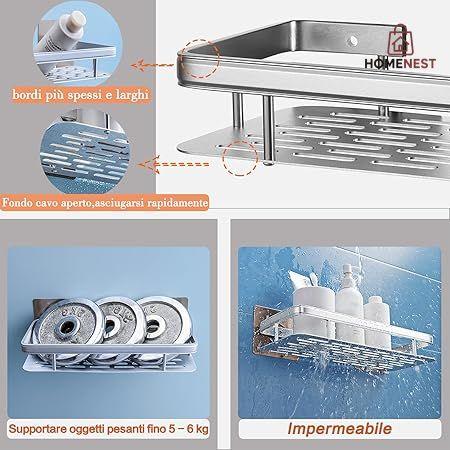 Rectangular stainless steel shelf