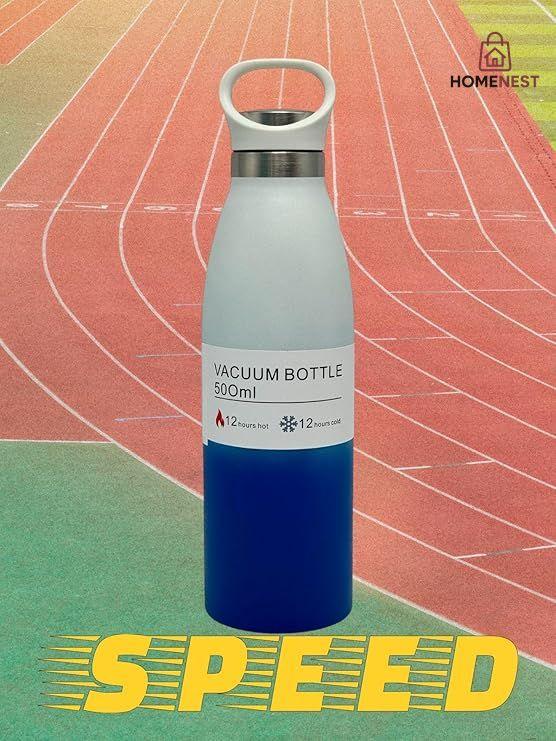 500ml Vacuum Insulated Thermos Flask, Premium 304 Stainless Steel Hot Water Bottle for Travel, Office, Gym, Home, Coffee