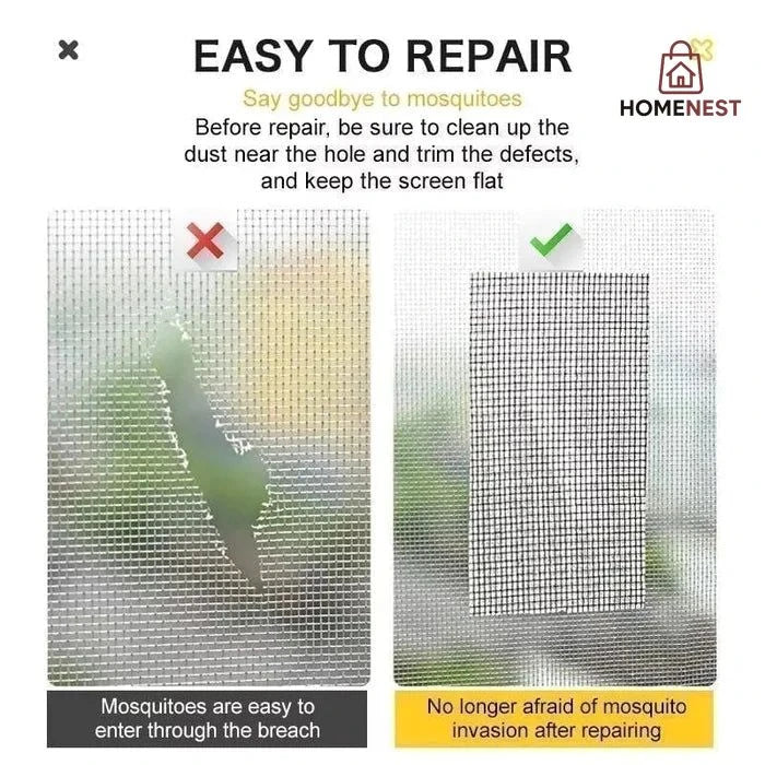 Window Net Screen Repair Roll- Fix broken Mesh Windows
