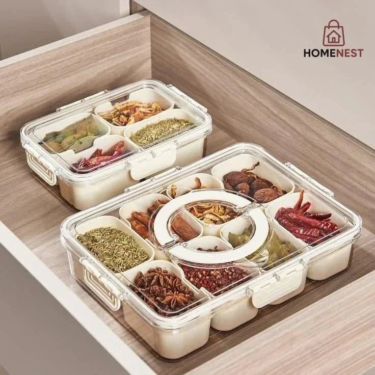 Acrylic 9 Grid Storage Box