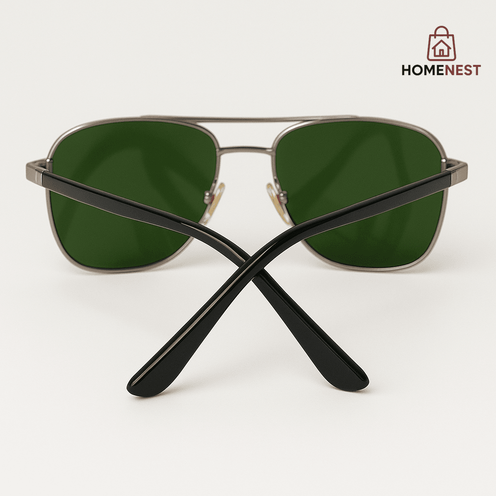 Sunglasses – Elite Green Lens Aviators glasses