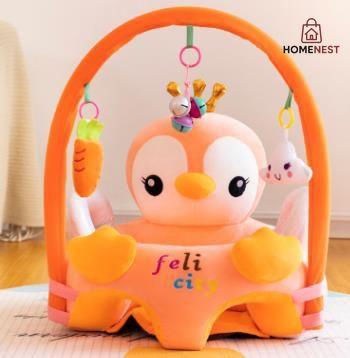 Cute Cartoon Animal Baby Sofa Cradle Support Seat Cover Toddlers