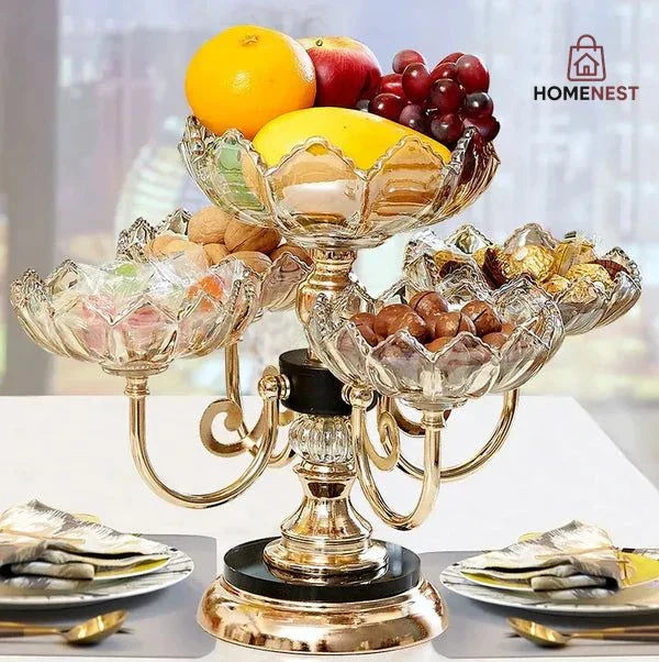 Rotating Dry Fruit Plate Rack