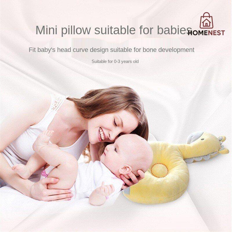 Baby Round Head Pillow - Giraffe - Yellow