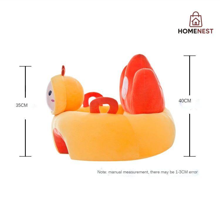 Learn to Sit with Back Support 3D Character Baby Floor Seat Rabbit