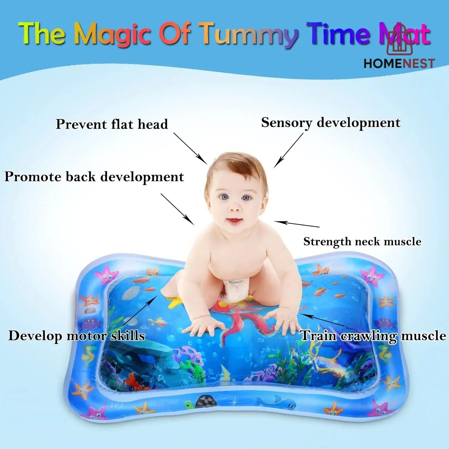 Baby Tummy Time Water Play Mat