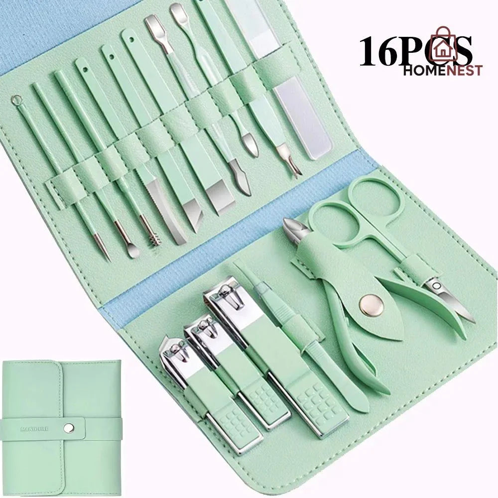 16 Pcs Manicure Pedicure Set