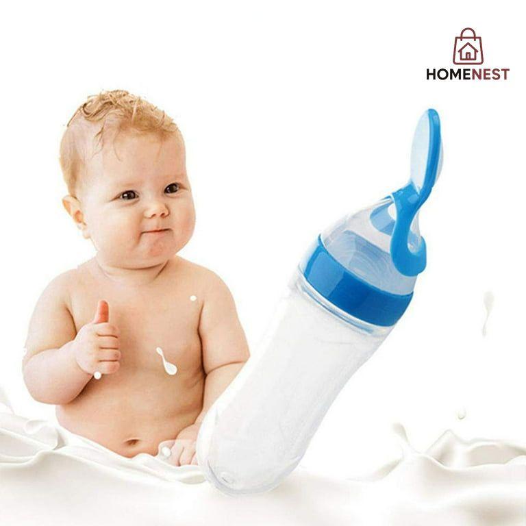 Baby Feeder with Attached Spoon