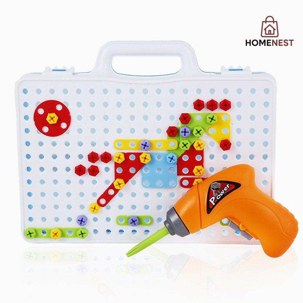 331 Pieces Creative Screw Intellectual Puzzle Educational Construction Tool Kit Suit Case