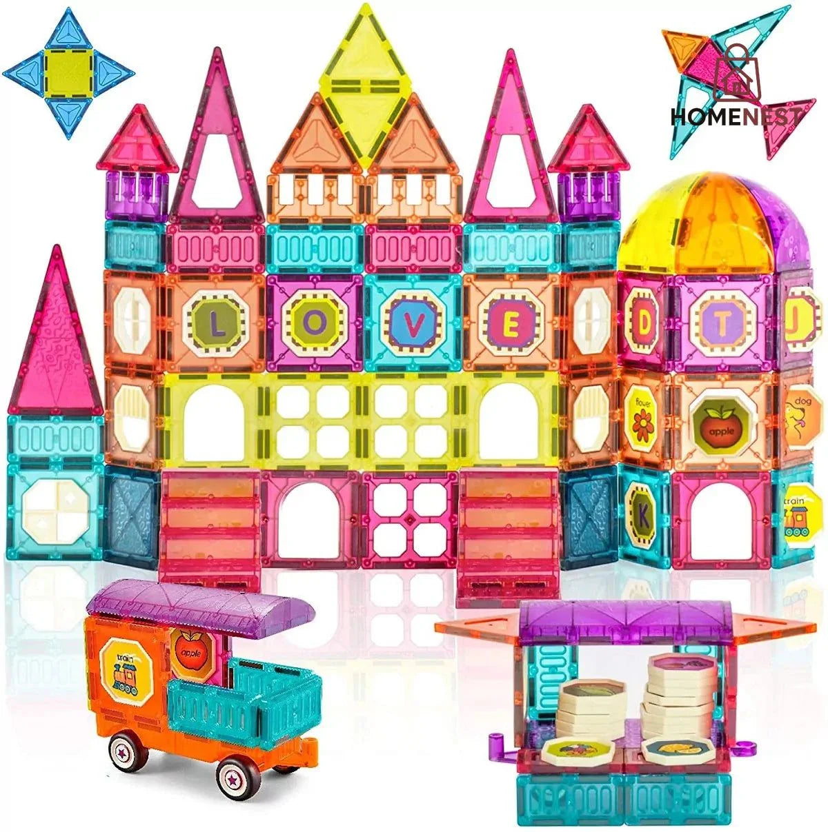 Magnetic DIY Building Blocks – 111 pieces