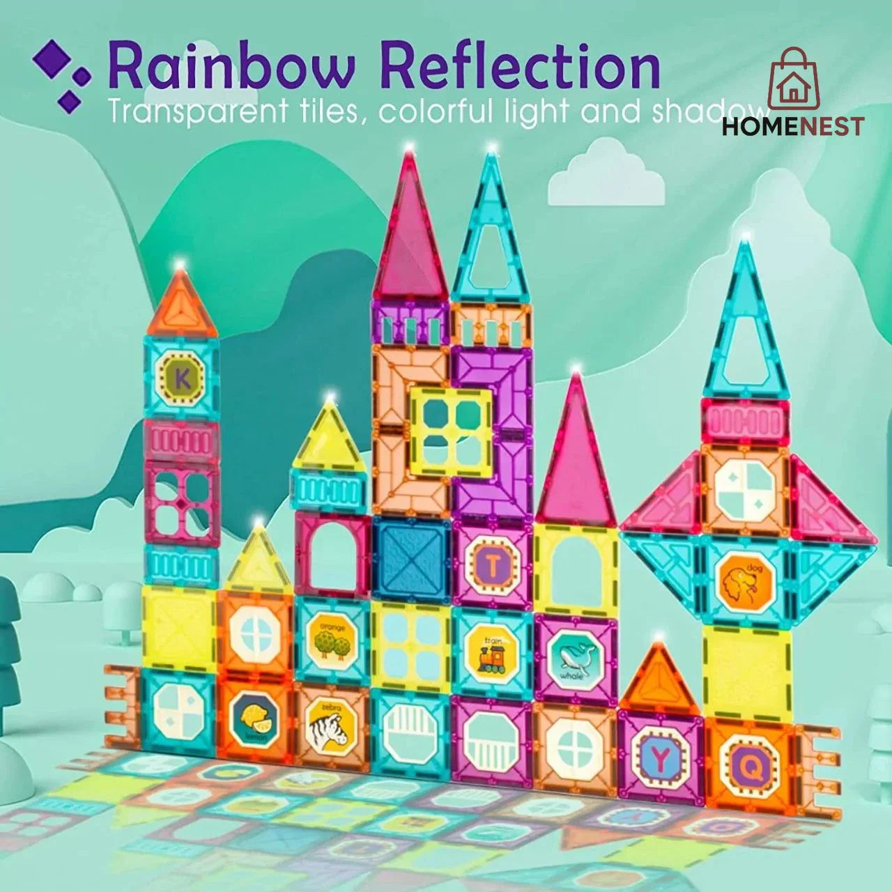 Magnetic DIY Building Blocks – 111 pieces