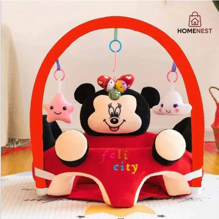 ANIMALS FACES SEAT WITH TOY BAR